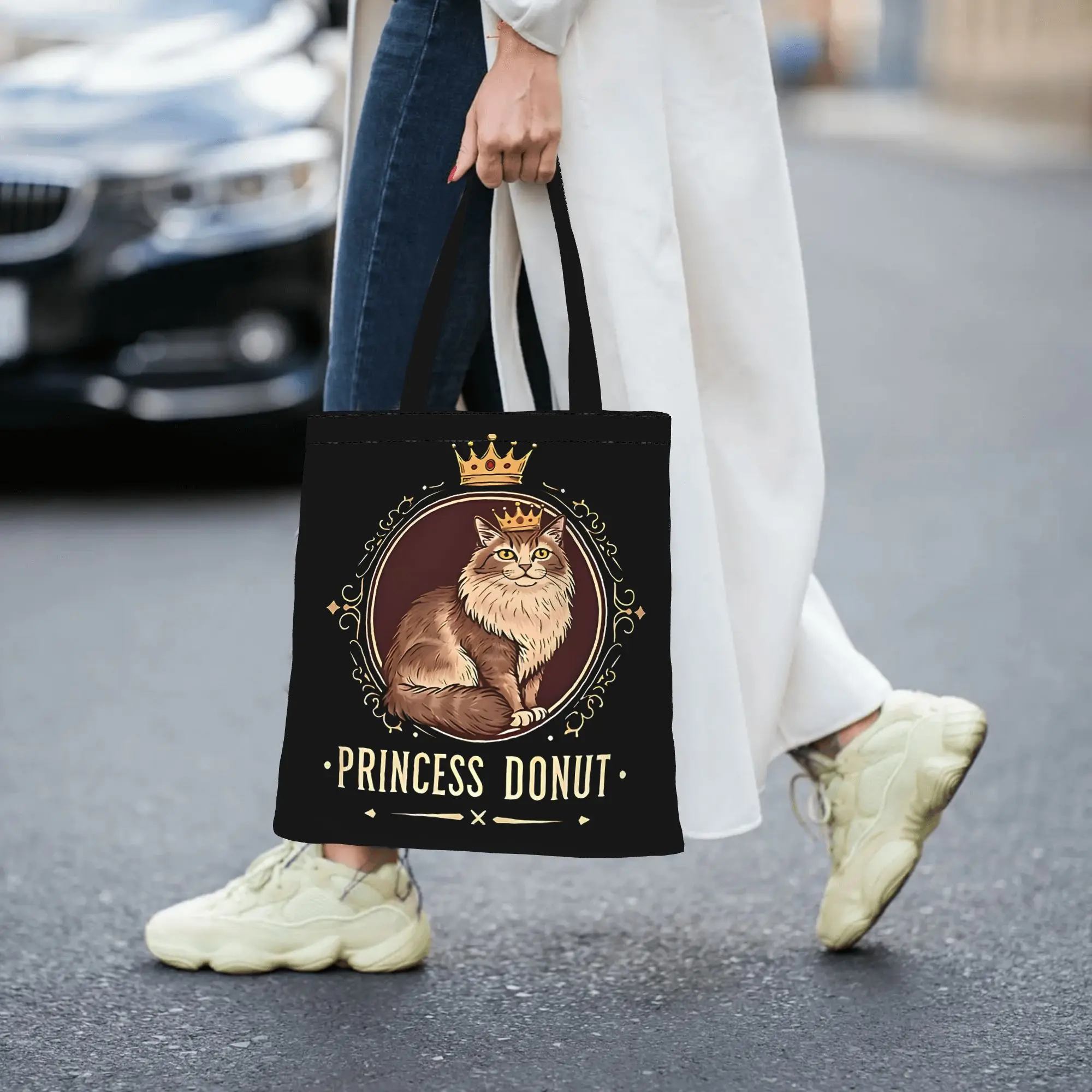 Donut Mongo Edition Dungeon Crawler Carl canvas tote bag,  casual style for daily shopping
