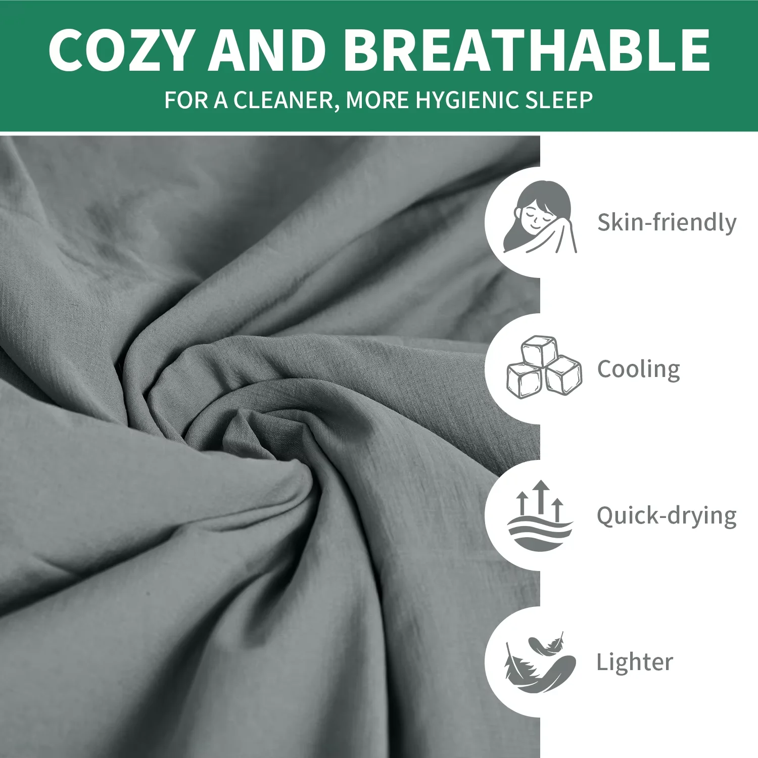 Sleeping Bag Liner Ultralight Portable Mummy Hiking Sleeping Bag Liner Single Travel Hotel Camping Sleeping Bag Liner gallery 2