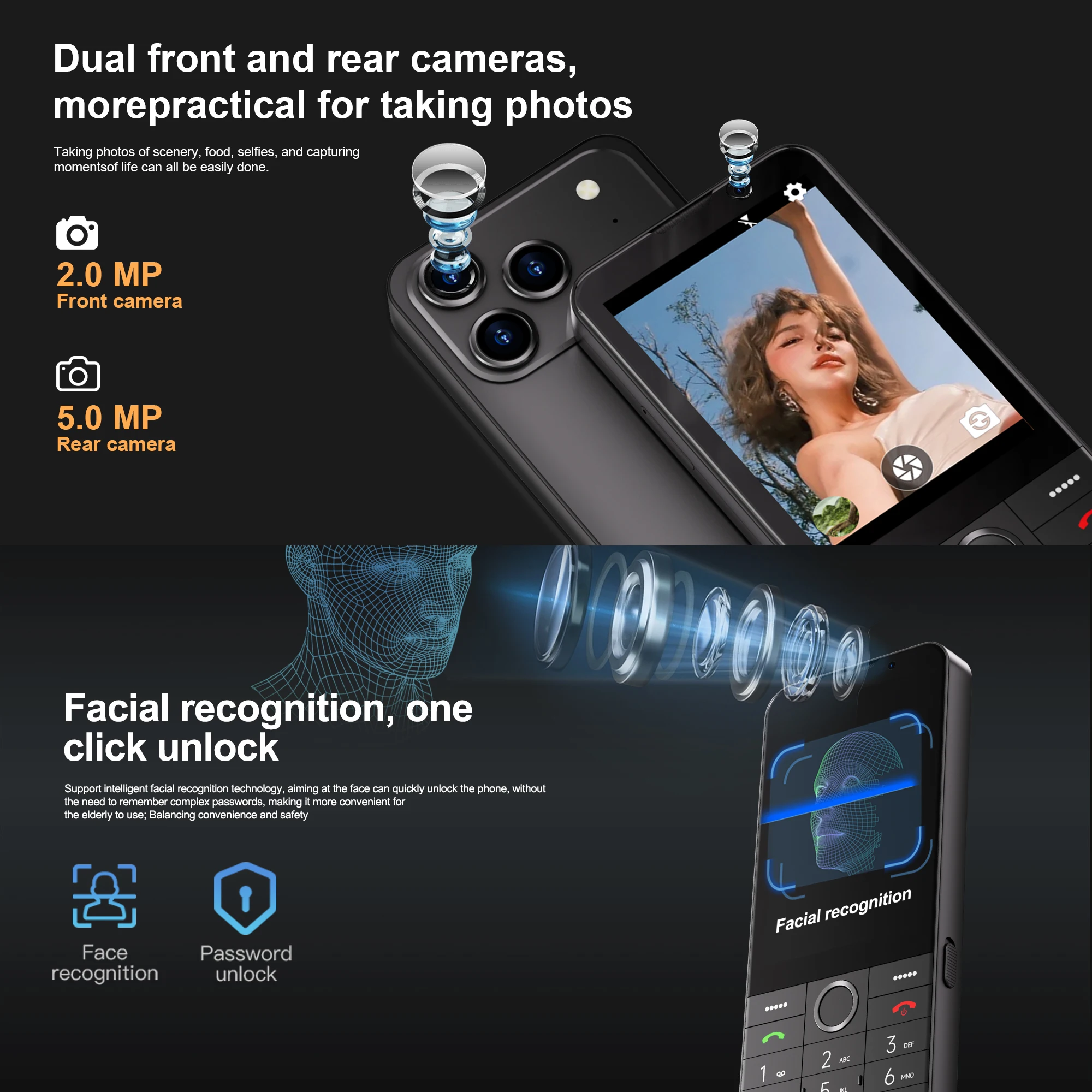 سيرفو F27 PRO 4G LTE الهاتف الذكي Android11.0 OS 2GB + 16GB Play Store مصباح يدوي GPS سرعة الاتصال واي فاي 3.5 "شاشة تعمل باللمس الهواتف الذكية #2