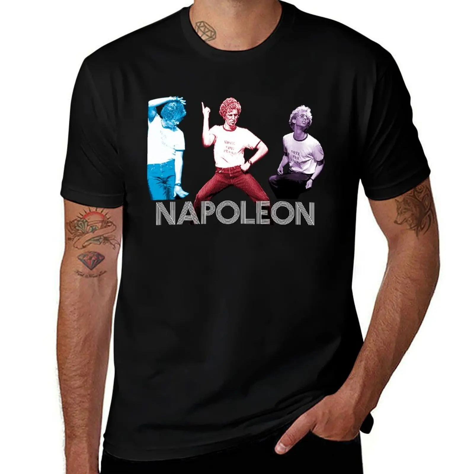 

Gift For Men Dance Dance Napoleon Dark Grey Vintage Photograp T-Shirt blacks summer 2025 funny gifts sweat shirts, men