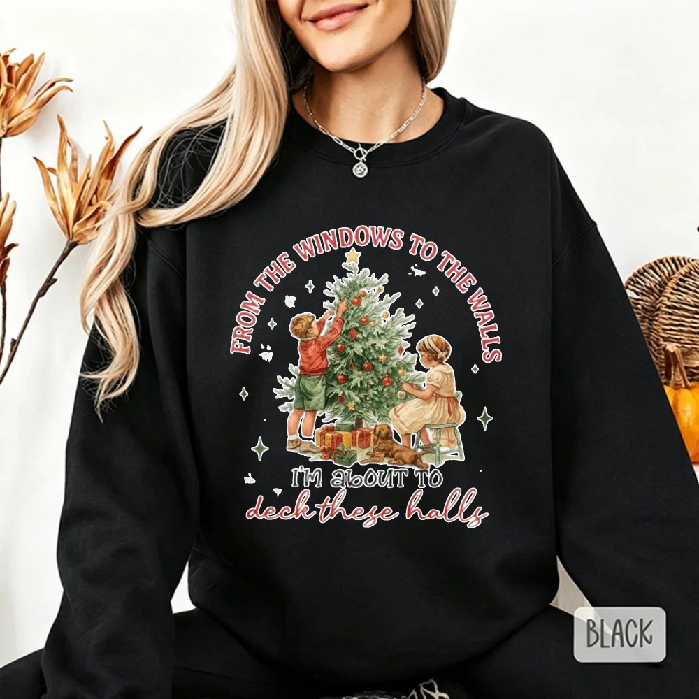 Retro Christmas Tree Sweatshirt 