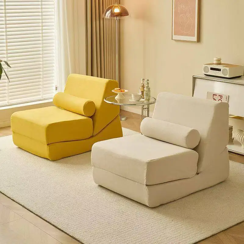 Vacuum roll bag compression sofa, folding lazy recliner, skeleton-free single sofa