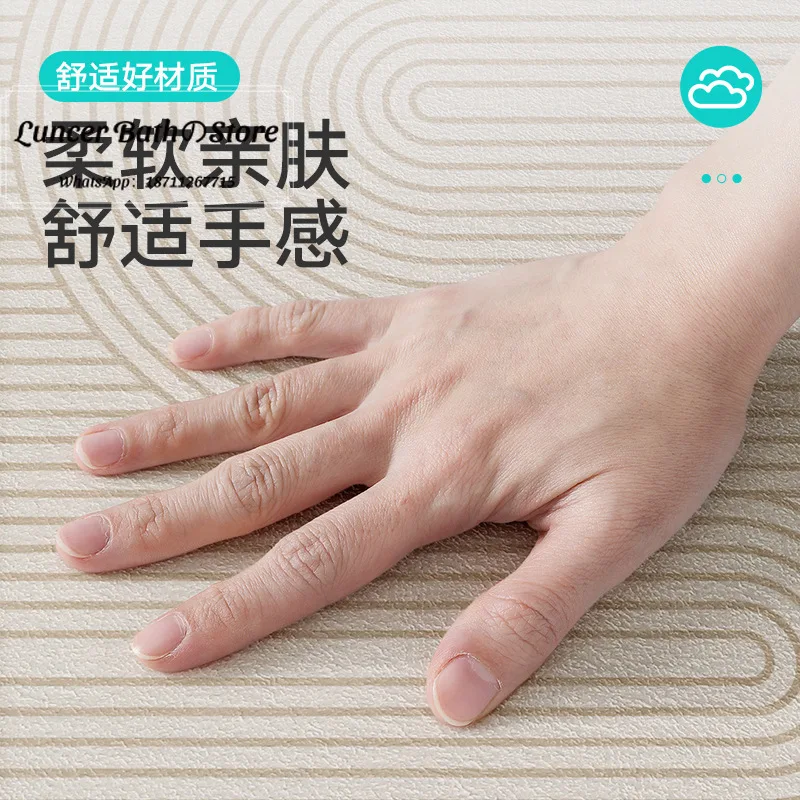 Simple household kitchen floor mat, dirt-resistant and easy to take care of, water-absorbing oil-absorbing non-slip mat, machine