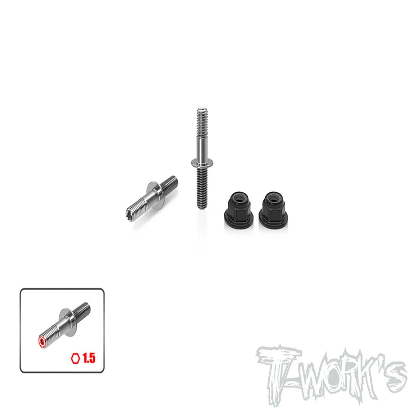 Original T works TP-160 64 Titanium Lower Shock Screws ( For 1/10 Off Road & Drag ) 2pcProfessional Rc part