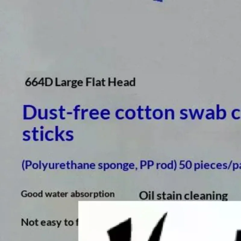 Dust Free Foam Cleaning Swabs 50 Pack Lint Free High Absorbent Sponge Head For Precision Electronics Oil Stain Cleaning
