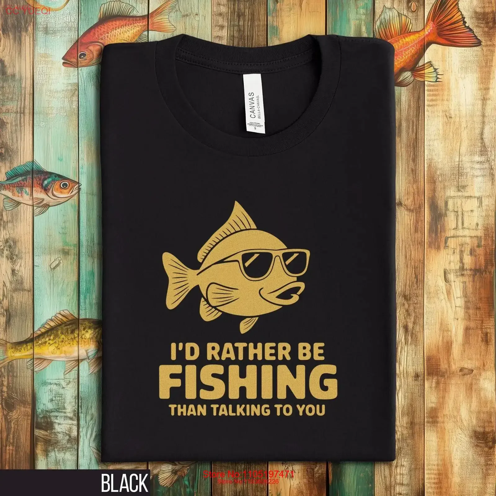 مضحك الصيد تي شيرت أفضل أن أكون روح الدعابة لعشاق الصياد في الهواء الطلق عاشق خمر غسلها أنيق #1