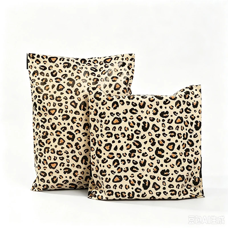 New Leopard Print Express Bag Waterproof Clothing Packaging Bag E-Commerce Mailing Logistics Transportation Self Sealing Bag