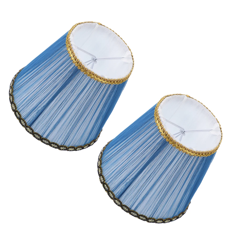 

2pcs Fabric Lampshade Light Transmittance Cloth Cover Floor Table Lamp Fabric Shade Square Lightbulb Cover Lampshade Replacement