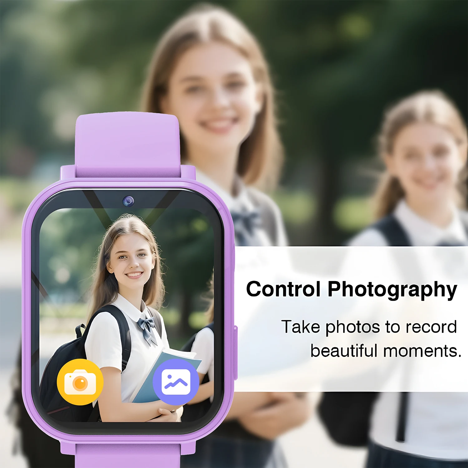 Kids Smart Watch Games Camera Flashlight Sleep Monitoring High-capacity Battery Step Counter Boy Girl Children Smartwatch Gifts view 5
