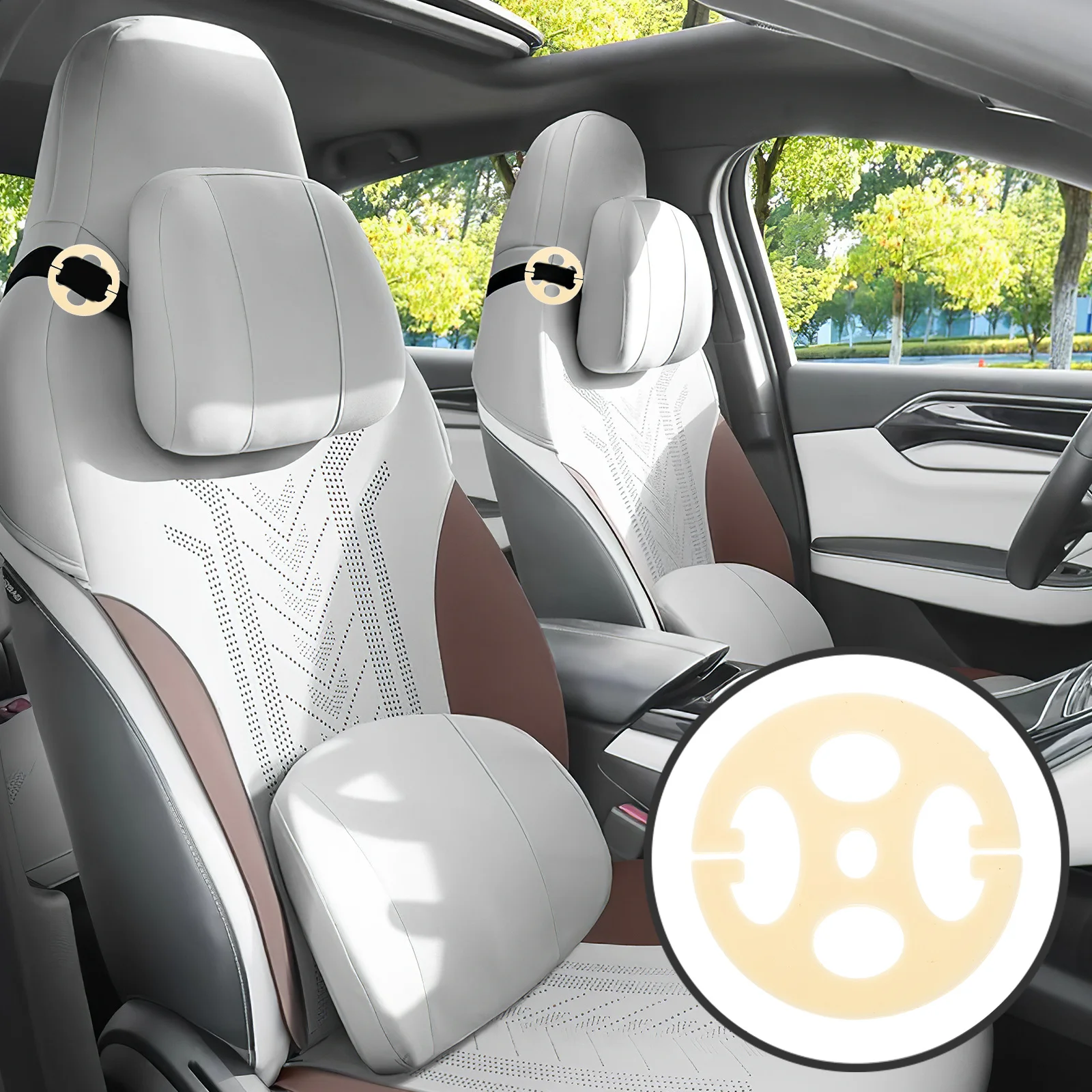 

Seat Cover Fastening System Metal Hooks with Fixed Buckle Locking for Easy Car Seat Cover Setup