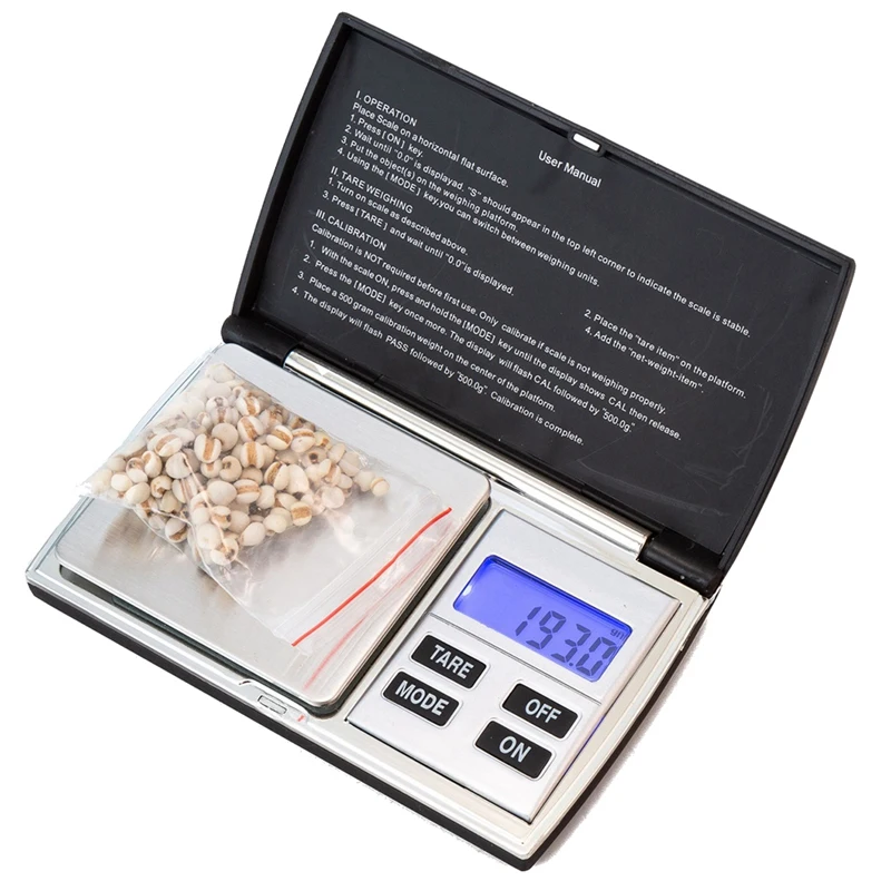 Digital Kitchen Scale Jewelry Gold Balance Weight Gram LCD Pocket Weighting Electronic Scales