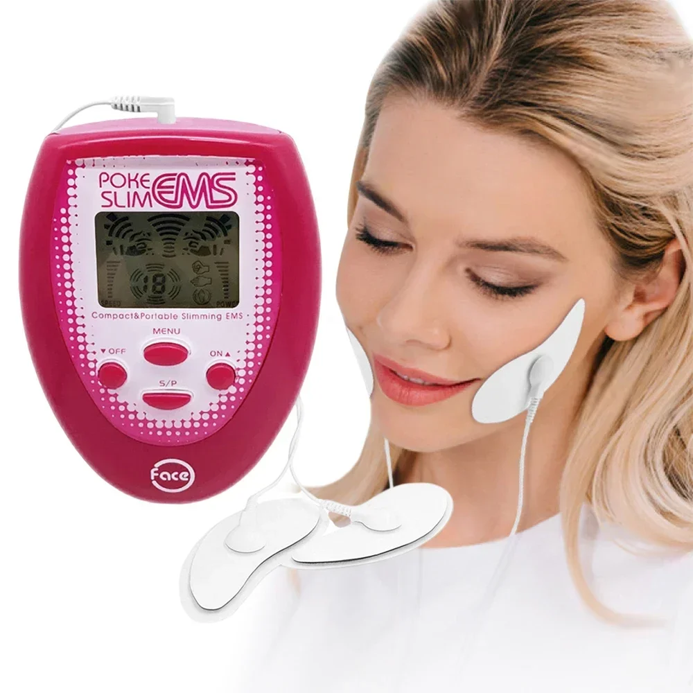 EMS Facial Lifting Massager Face Lift Up Skin Tightening Anti-Wrinkle V-Shaped Pulse Muscle Stimulator Body Slim Beauty Device