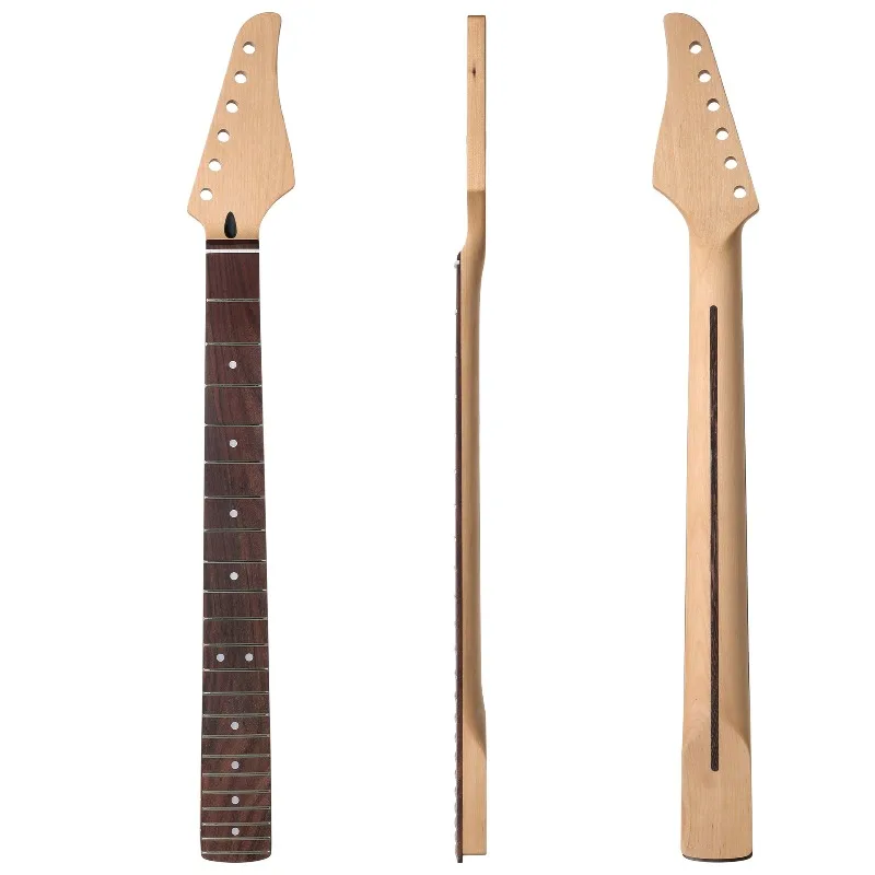 22 Frets Electric Guitar Neck Sturdy Durable High-density Smooth Exquisite ST Electric Guitar Necks Musical Instrument Accessory