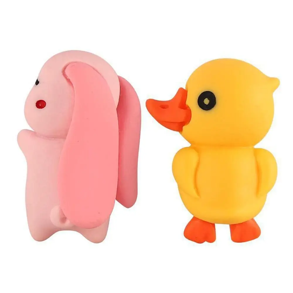 6pcs/set Cute Animal Car Interior Decoration Sleeping Mini Animal Cute Car Decoration Accessories Adhesive Mounting Anti-Slip