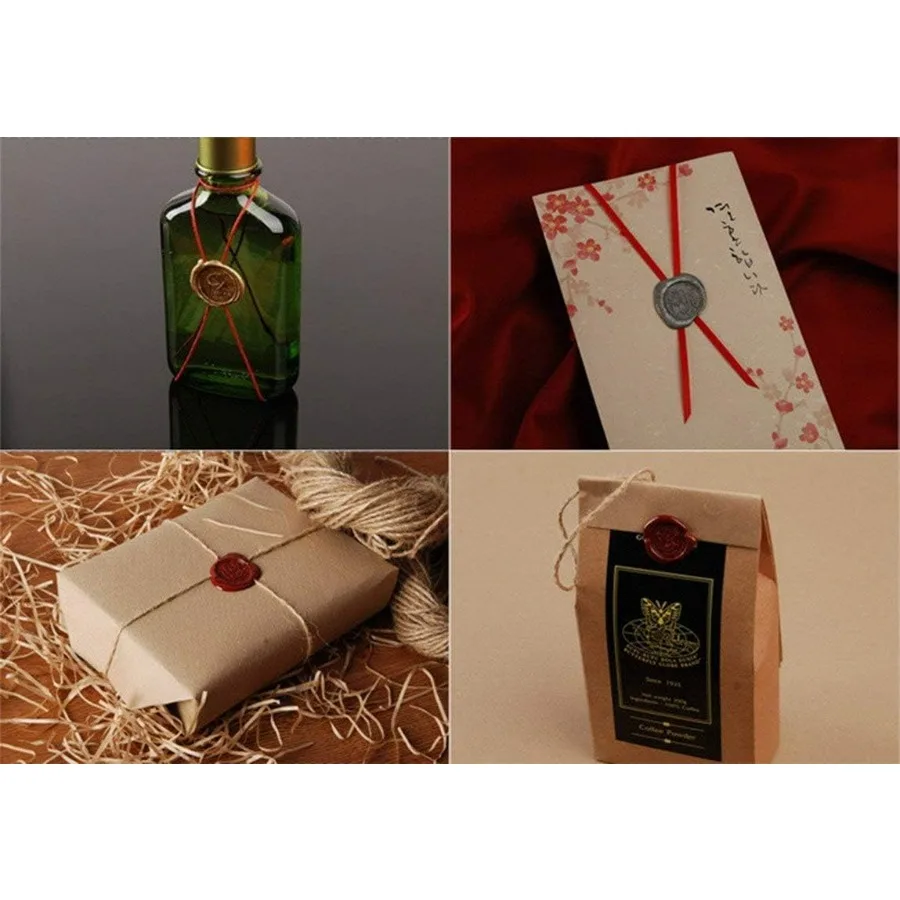 Heart Monogram Wax Seal Stamp Kit Decorating Gift Cards Weding Invitations Envelopes Letetrs Sealing Wax Seal