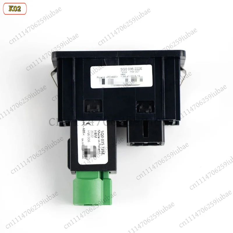 MIB2 MDI USB Carplay Media AUX Socket Adapter for VW Golf 7 MK7, Replacement Parts