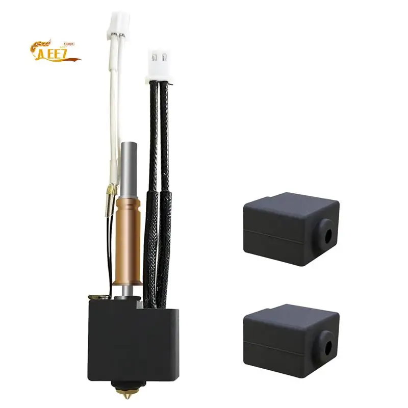 

AEE7-Hotend для Kobra 3, комбинированный комплект экструдера с печатающей головкой, блок нагревательного картриджа, термистор с дополнительной 2, силиконовая крышка