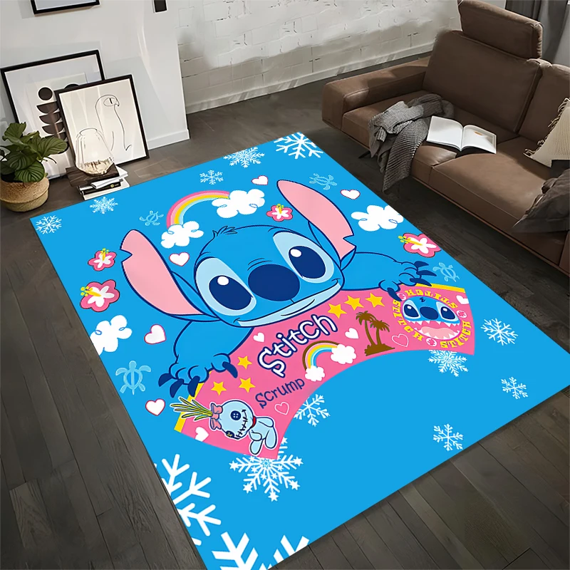 15 Sizes Fashion Stitch Anime Printing Carpet Rug for Living Room Corridor Bedroom Door Mat Kid Room Yoga Play Floor Mat Gifts