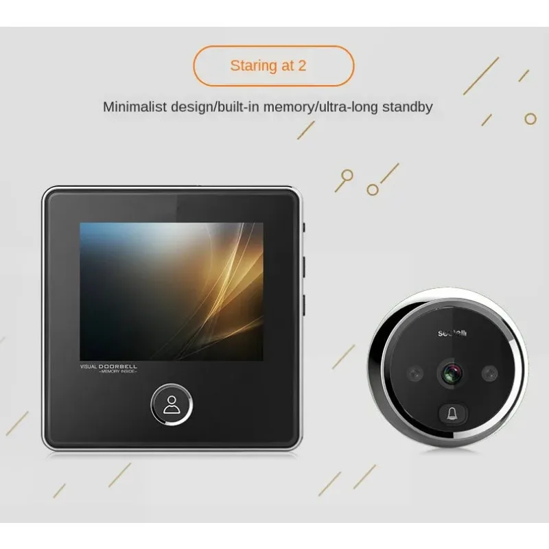 3.0 inch TFT HD LCD Display Doorbell Home Smart Digital Door Viewer Doorbell Theft Proof Door Digital Door Mirror New Style