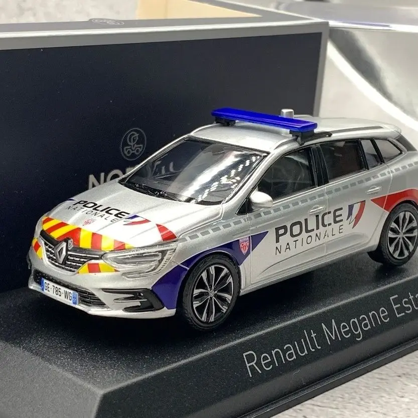 Norev 1/43 Renault Megane Police Car Edition Alloy Car Model
