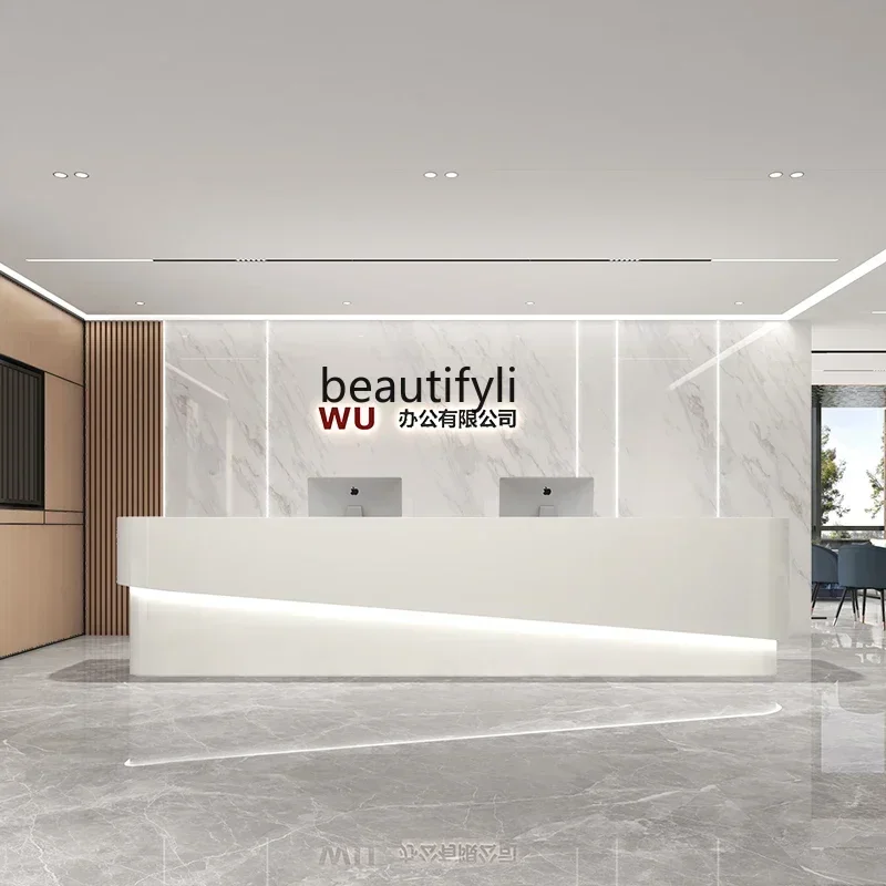 HCompany Reception Desk Office Bar Baking Paint Hall Consulting Service Counter Table Beauty Salon checkout page