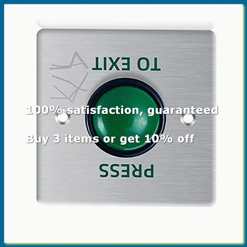 Door Exit Push Button Release Switch Opener Stainless Steel Panel for Door Access Control System Entry Open-DT30