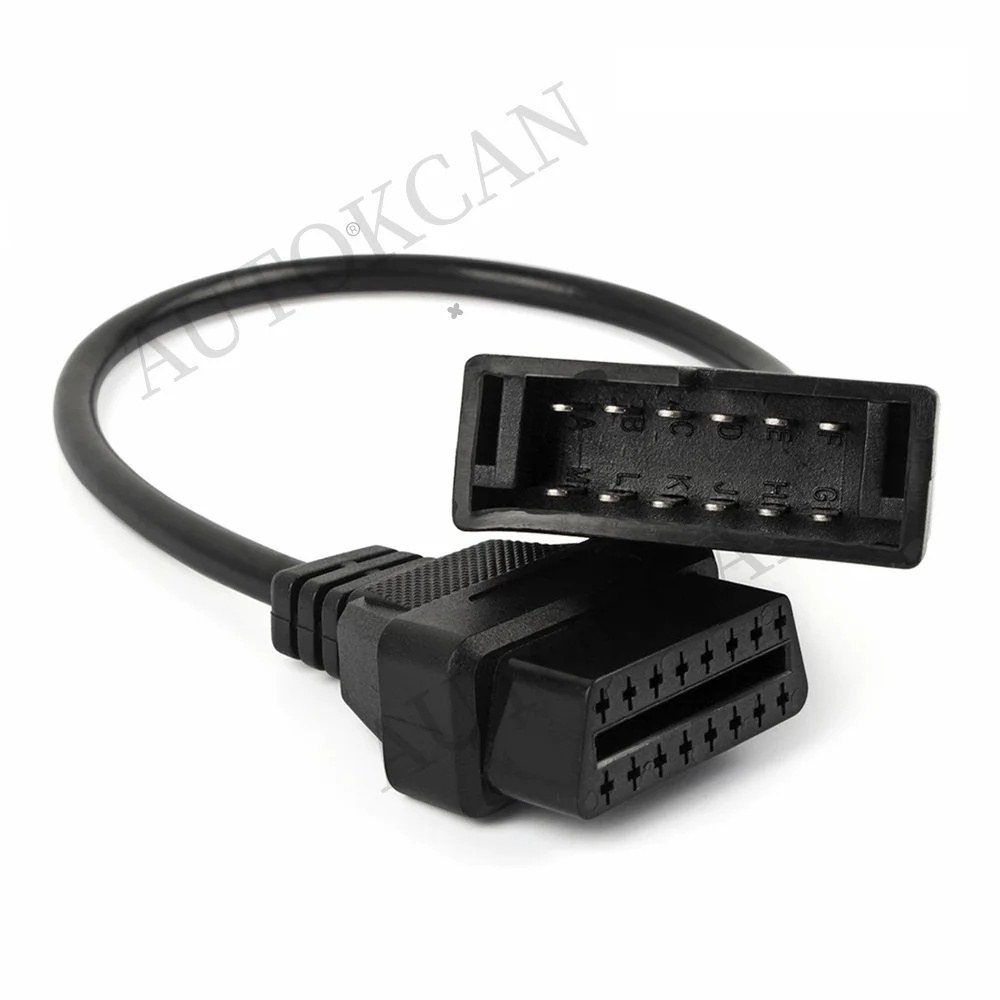 For GM 12 Pin OBDII OBD2 Extension Cable Adapter for GM Vehicles Auto Scanner Connecting Adapter