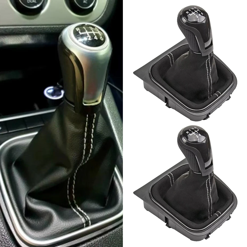 

5 Or 6 Speed Gear Shift Knob 5 6 Speed Shift Lever Wear Resistance Enhanced Grip Premium Material Driver Control Enhancement