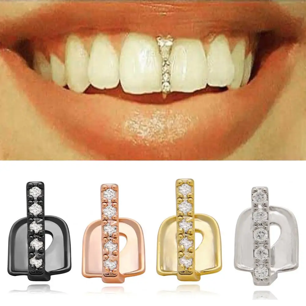 Teeth Jewelry  Lightweight   Teeth Braces Vertical Stick Single Teeth Braces