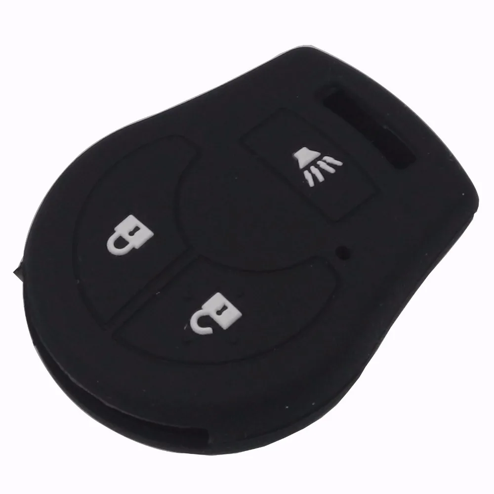 jingyuqin Remote Silicone Key Case Cover For Nissan March Tiida Altima Armada Cube Juke Maxima Pathfinder Rogue Sentra Versa