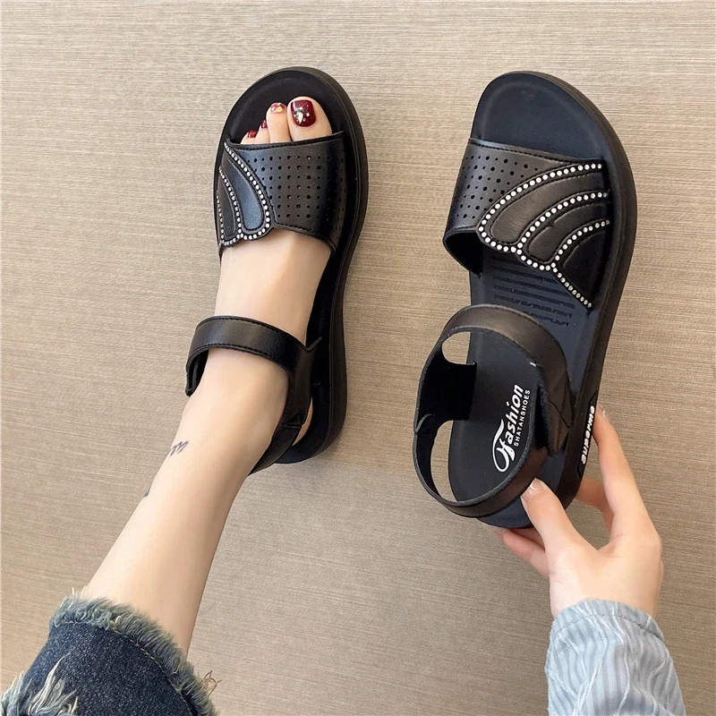 Easy Daily Clean Women Summer Slippers Anti Slip Washable Material Simple Maintenance Indoor Outdoor Leisure Walking Footwear