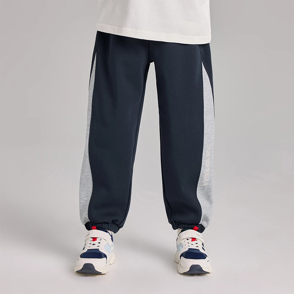 Dave Bella Children Knitted Jogger Pants Autumn Spring Boys Cotton Knitted Pants Elastic Waist Casual Sports Trousers DK1260960