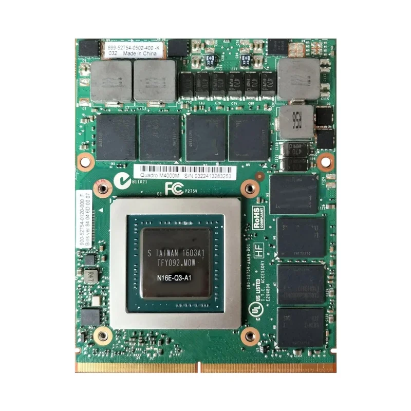 Quadro M4000M  GDDR5 4GB Video Graphics Card N16E-Q3-A1 With X-Bracket For HP Zbook17 G3 Dell M7720 M7710 100% Test Well M4000