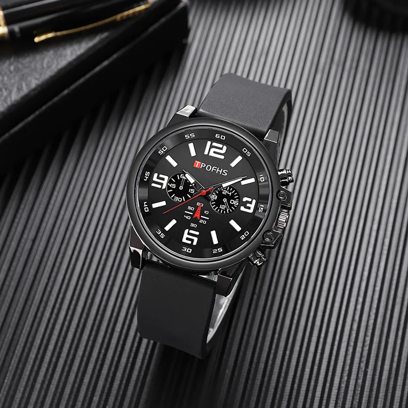 Nieuwe Casual Siliconen Band Heren Sporthorloge Quartz Elegant Heren Polshorloge Relogio Masculino Reloj Hombre Montre Homme