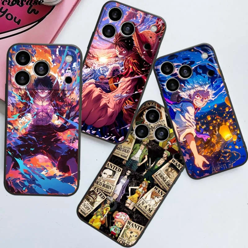 

Cartoon Design One Piece Phone Case For Apple iPhone 17 16 16E 15 14 13 12 11 Pro Max Plus Black Soft Silicone