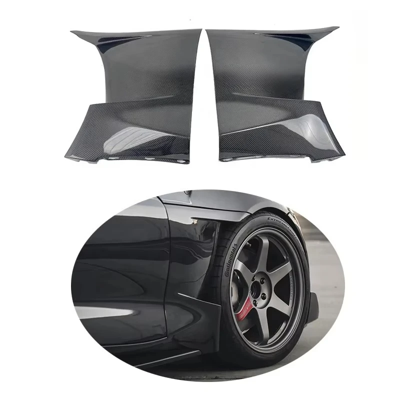 

Подходит для Toyota GR Supra A90 MK5, сухое углеродное волокно, переднее крыло, крыло, вентиляционное украшение