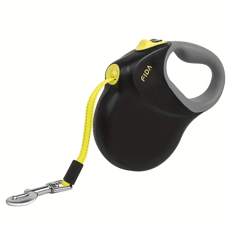 [Heavy-Duty Dog Leash] Fida Heavy-Duty Retractable Dog Leash for Large Dogs - 26ft/8m Long Lead with One-Hand Brake & Tangle-Free Retractor, Soft-Grip Handle, Locking Leash Compatible f- Ideal for Off-leash Walking