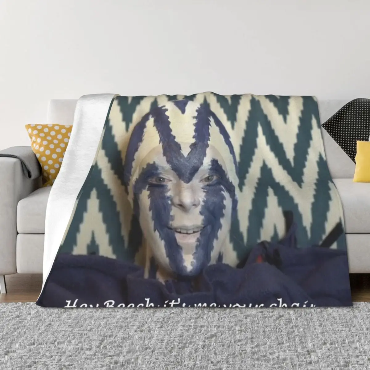 

Hey beech it's me your chair Throw Blanket Baby Beautifuls Warm Sofa Throw Blankets