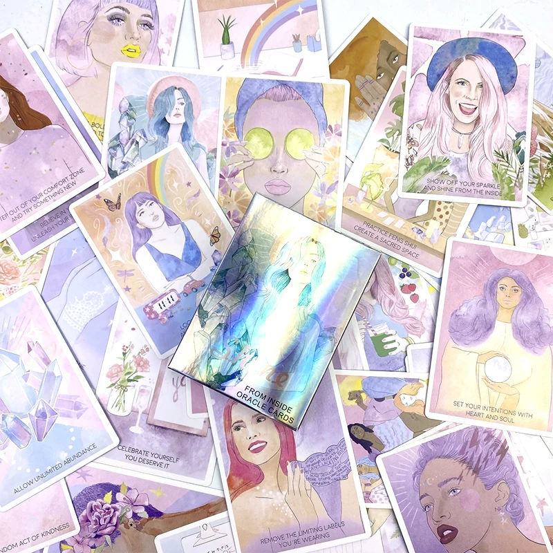 بطاقات التارو الجديدة لعام 2021 تتألق من الداخل بطاقة أوراكل ومدرسة PDF التوجيهية لسطح الترفيه