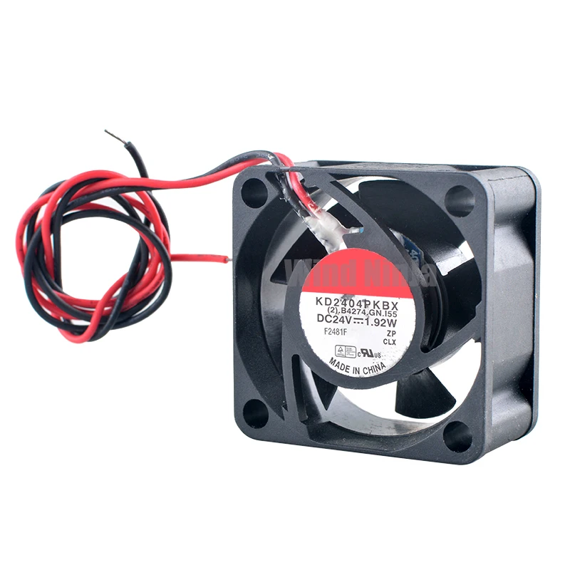 (2Pcs) 40mm Dual Ball Bearing Cooling Fan KD2404PKBX 40x40x20mm DC24V 1.92W for Frequency Converter Power Supply