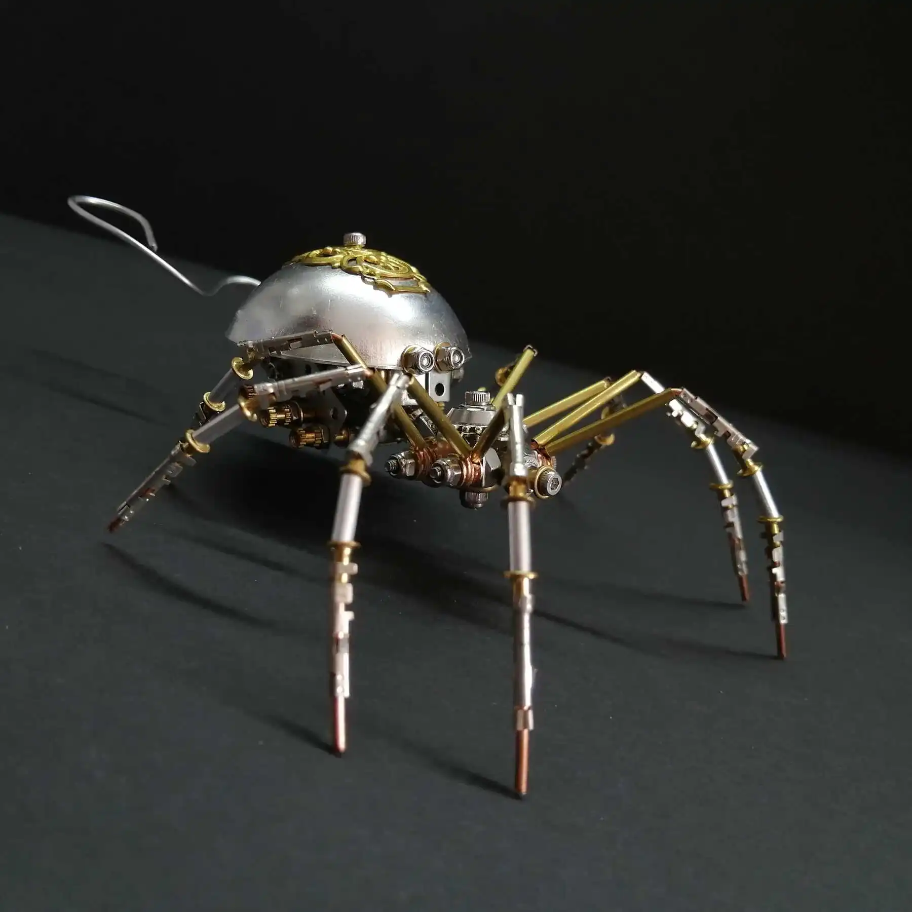 Araignée en métal Cyberpunk mécanique, kit de modèle d'assemblage d'animaux, puzzles 3D, jouets faits à la main pour adultes, cadeaux pour enfants, bricolage