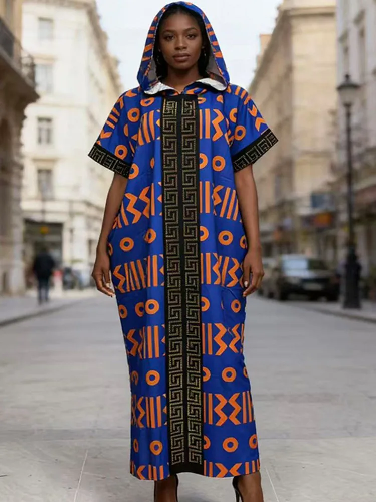 

African Dresses For Women Muslim Fashion Abayas Boubou Dashiki Ankara Outfits Evening Gown Dubai Kaftan Abaya Robe Marocaine