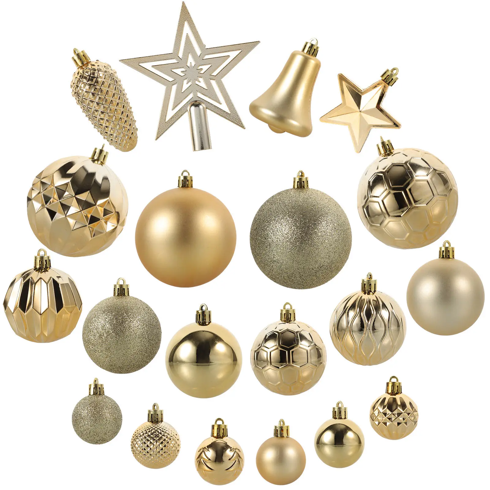 

45 шт. Рождественские шары-украшения, розовые пластиковые подвески для елки, праздничные украшения для вечеринок, декор для новогодней елки