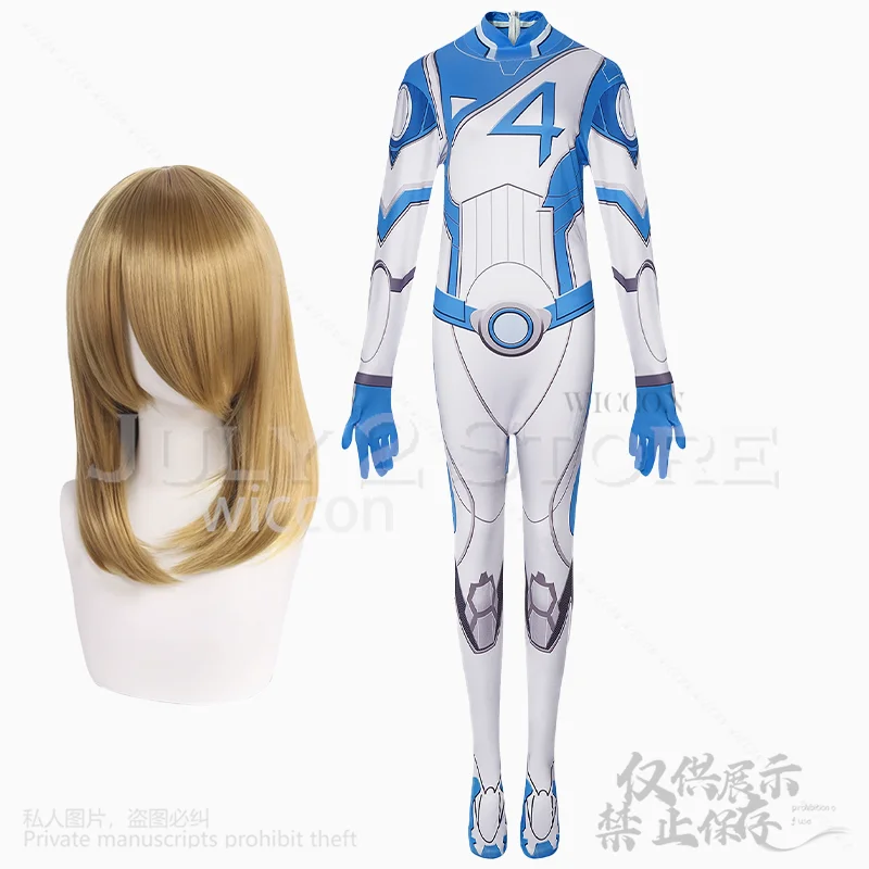 Anime Rivals Cosplay Zentai Costume Susan Lingeries Cos Jumpsuit Uniform Suit Wig For Girls Woman Halloween Party