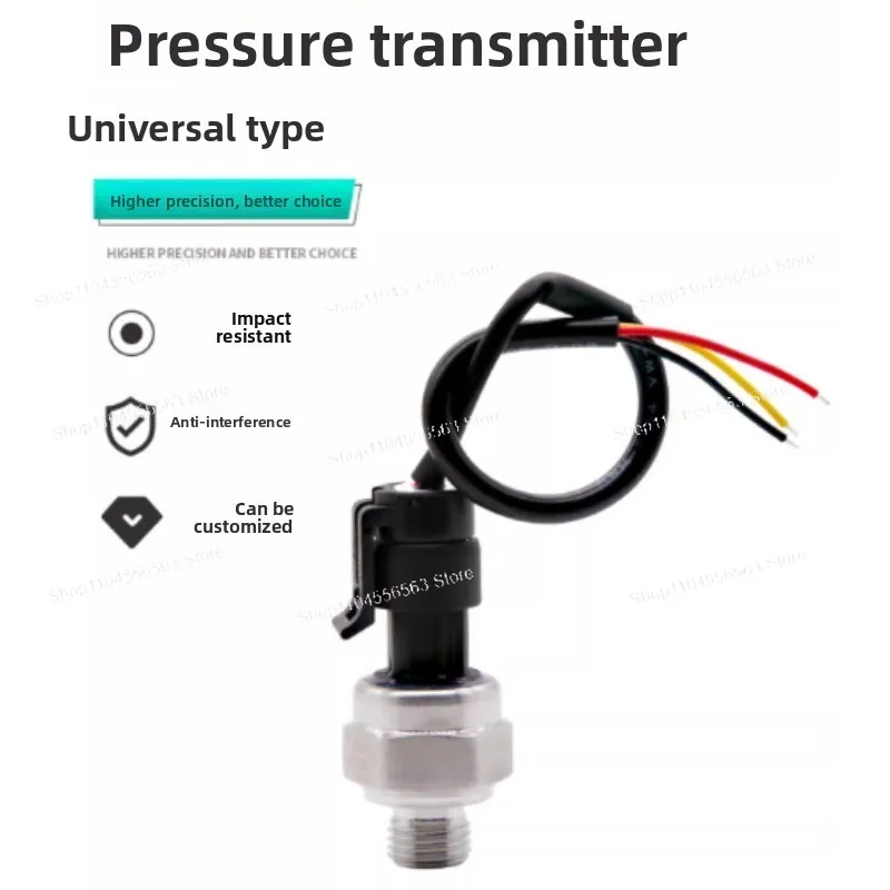 Oil/Water/Gas Pressure Sensor, 5V Power, 0.5-4.5V Output, for Variable Frequency Pump, Boiler, Hydraulic System