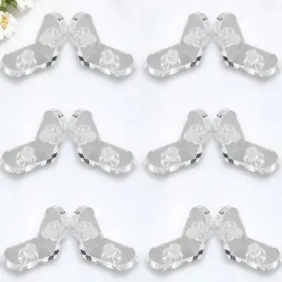 

12 set Acrylic Corner Brackets Transparent For Display Cases Storage Boxes Diy Craft Projects Corner Brace Clear Acrylic Box