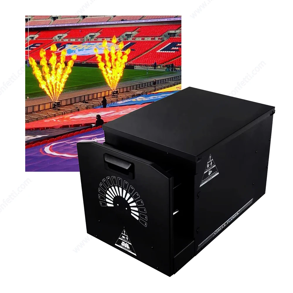 300W DJ Electric Fire Flame Machine DMX Stage Flame Projector Maquina DE Fuego DJ Equipment Pyro Show Event Festival  Concert