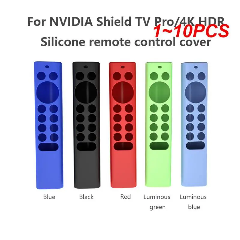 

1~10PCS Silicone Covers Skin-Friendly For NVIDIA Shield TV Remote Control Case Silicone Shockproof Top Opening Soft Washable