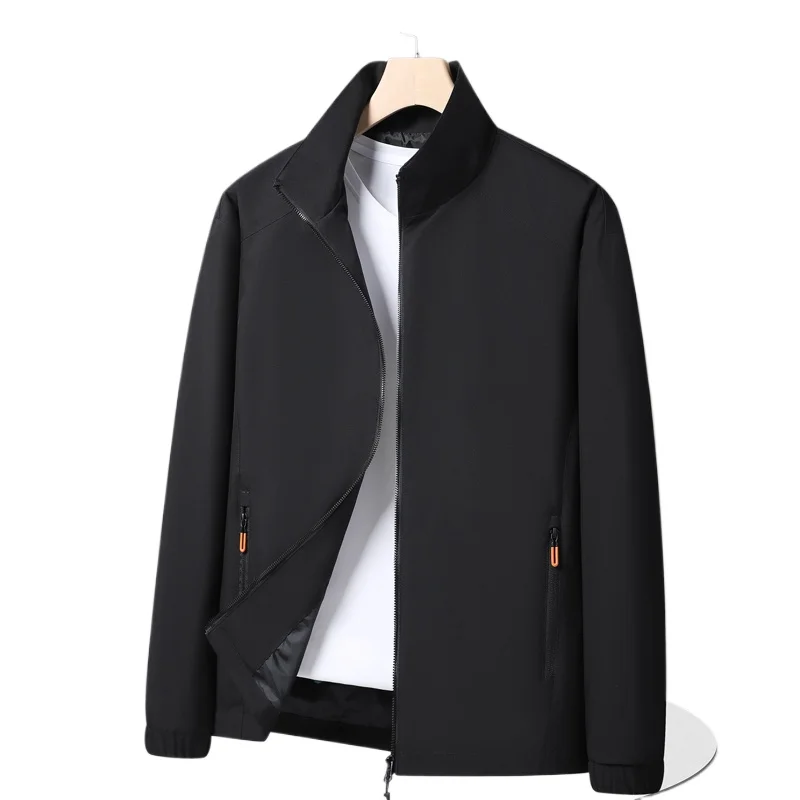 

Autumn jackets men's stand up collar casual top 2026 new black submachine jacket men's workwear Warm Jackets for Both Men Women