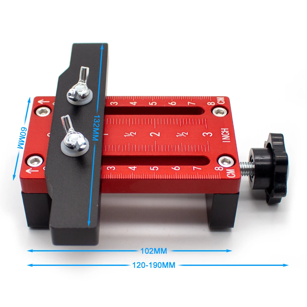 Cabinet Door Installation Punch Locator 10-60MM Thickness Door Positioning Aluminum Alloy Accurate Measuring Punching Tool